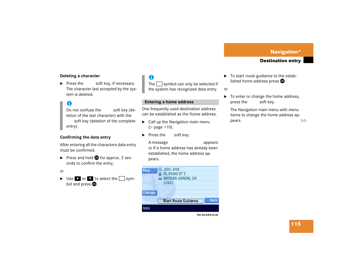 Mercedes-Benz E-Wagon 2005 COMAND Manual User Manual | Page 116 / 186