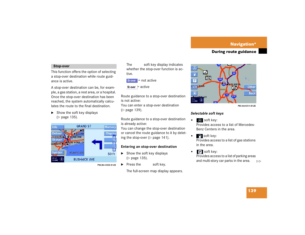 Mercedes-Benz E-Wagon 2005 COMAND Manual User Manual | Page 140 / 186