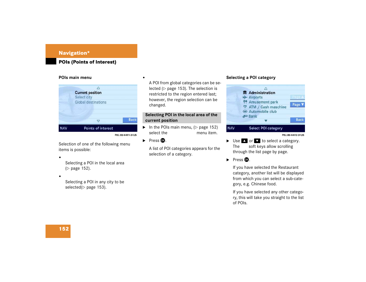 Mercedes-Benz E-Wagon 2005 COMAND Manual User Manual | Page 153 / 186