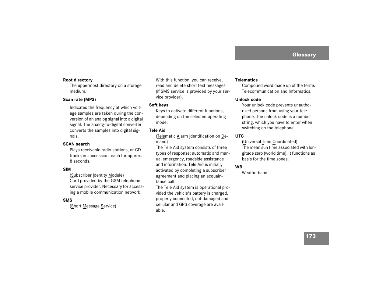 Mercedes-Benz E-Wagon 2005 COMAND Manual User Manual | Page 174 / 186