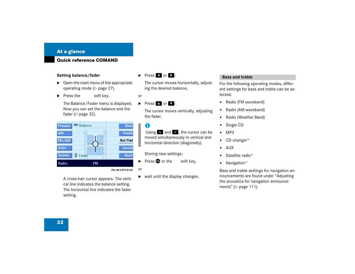 Mercedes-Benz E-Wagon 2005 COMAND Manual User Manual | Page 33 / 186