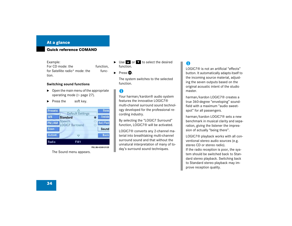 Mercedes-Benz E-Wagon 2005 COMAND Manual User Manual | Page 35 / 186