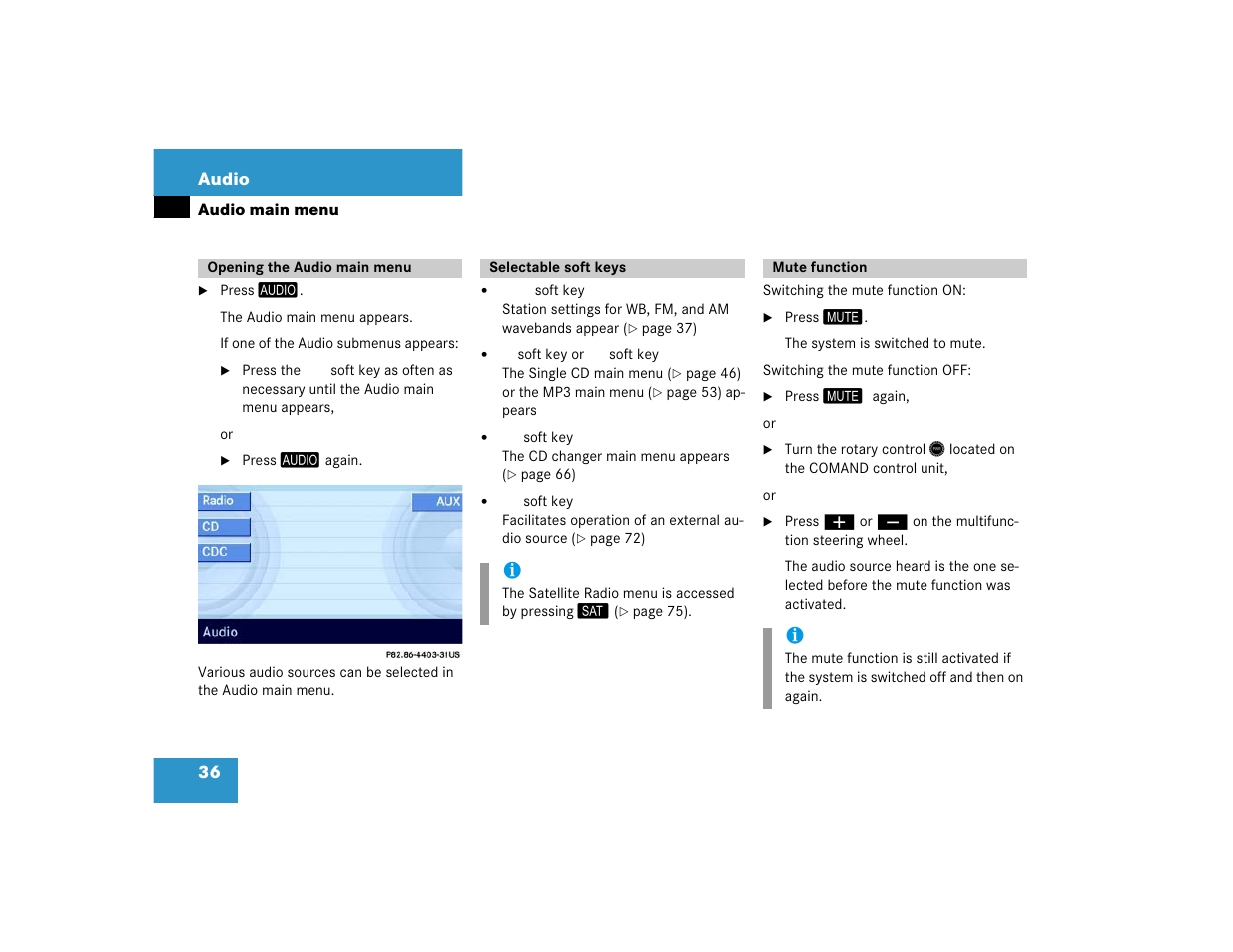 Mercedes-Benz E-Wagon 2005 COMAND Manual User Manual | Page 37 / 186