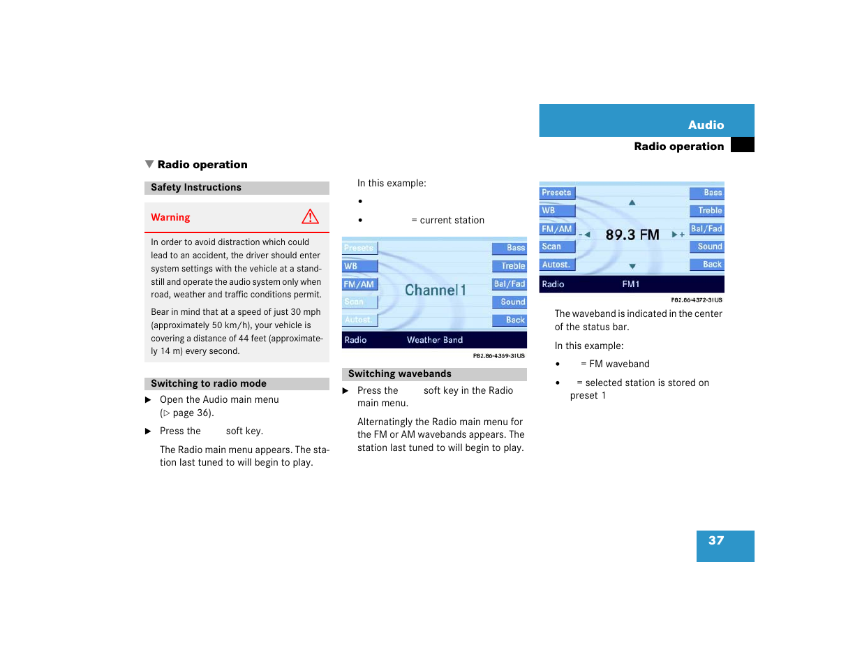 Mercedes-Benz E-Wagon 2005 COMAND Manual User Manual | Page 38 / 186