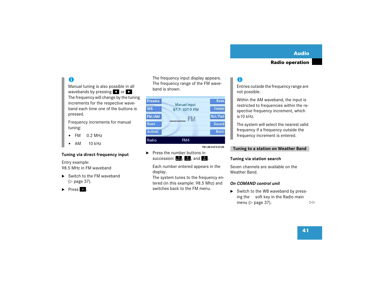 Mercedes-Benz E-Wagon 2005 COMAND Manual User Manual | Page 42 / 186