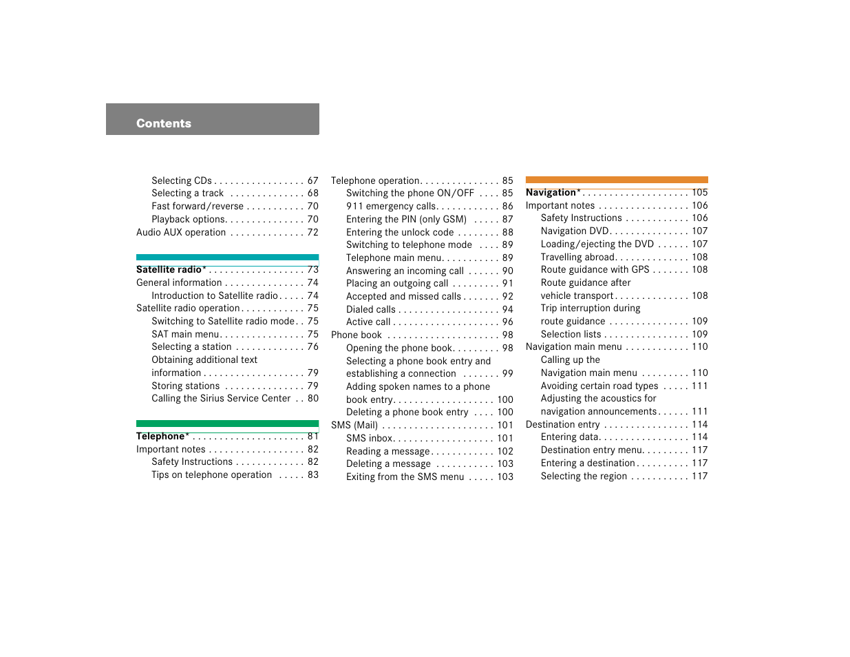 Mercedes-Benz E-Wagon 2005 COMAND Manual User Manual | Page 5 / 186