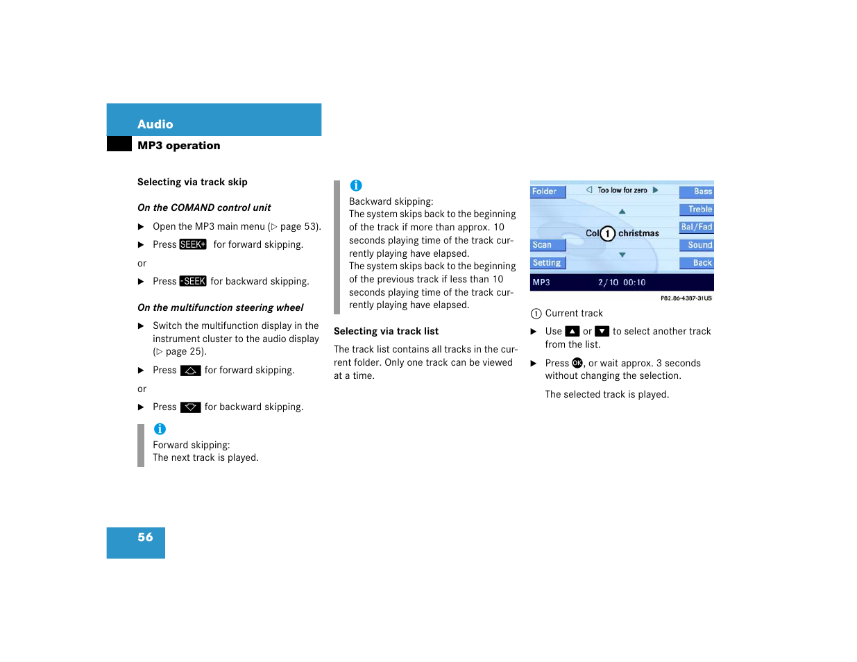 Mercedes-Benz E-Wagon 2005 COMAND Manual User Manual | Page 57 / 186