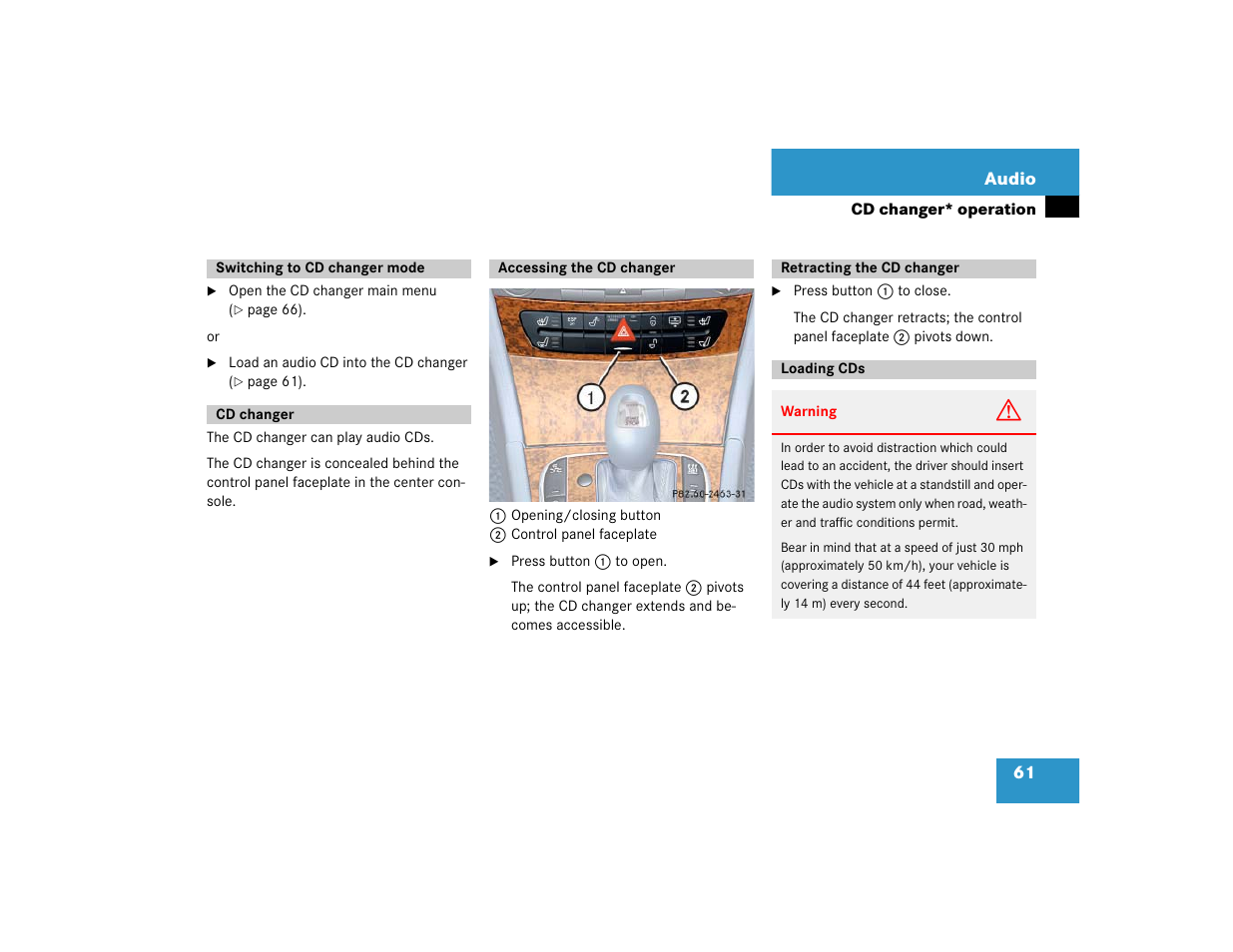 Mercedes-Benz E-Wagon 2005 COMAND Manual User Manual | Page 62 / 186