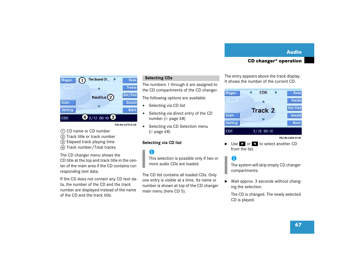 Mercedes-Benz E-Wagon 2005 COMAND Manual User Manual | Page 68 / 186