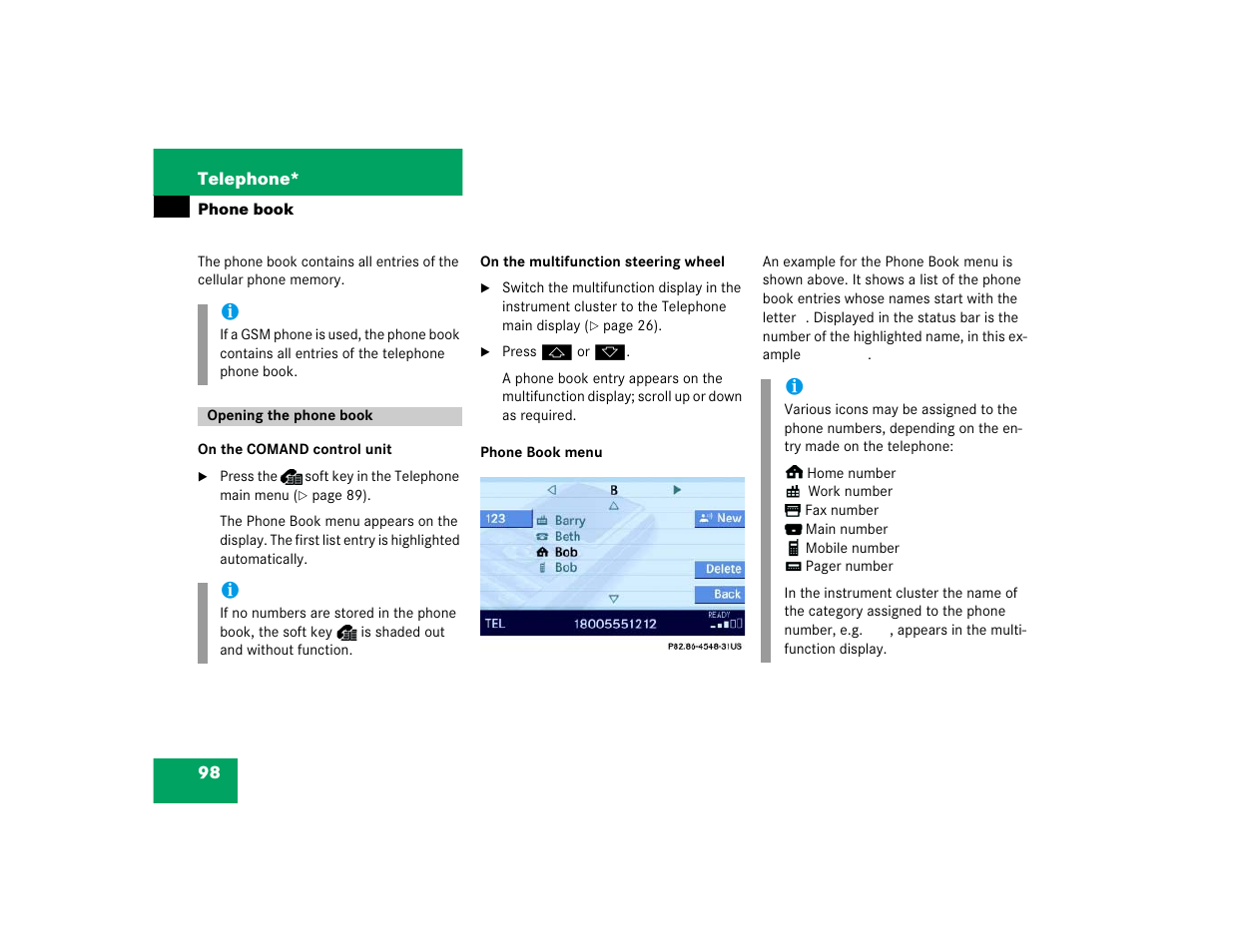 Mercedes-Benz E-Wagon 2005 COMAND Manual User Manual | Page 99 / 186