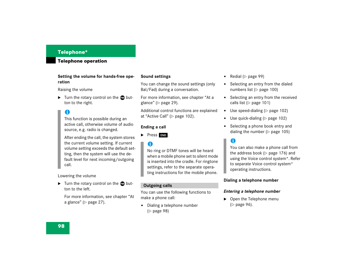 Mercedes-Benz CL-Class 2005 COMAND Manual User Manual | Page 100 / 227