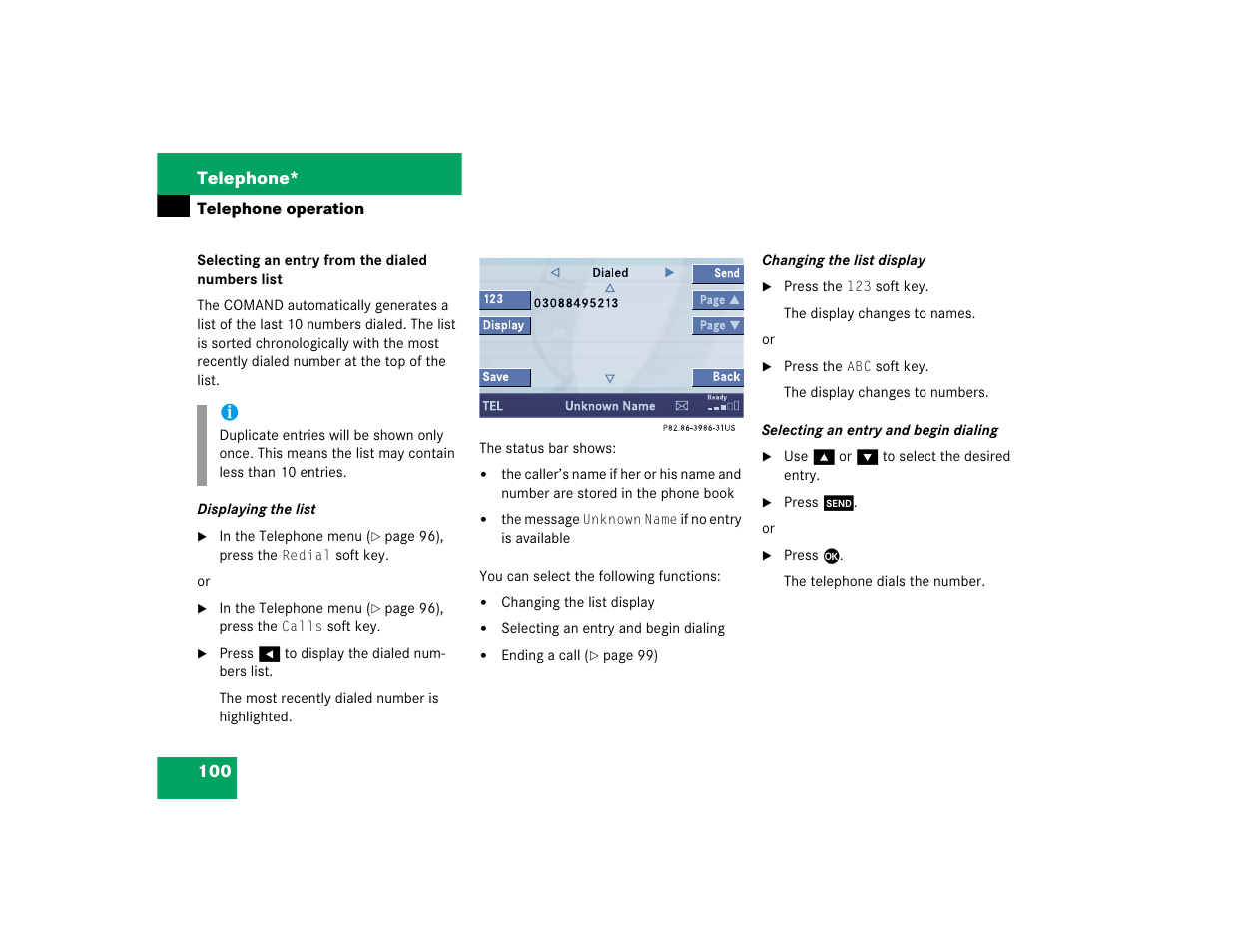 Mercedes-Benz CL-Class 2005 COMAND Manual User Manual | Page 102 / 227