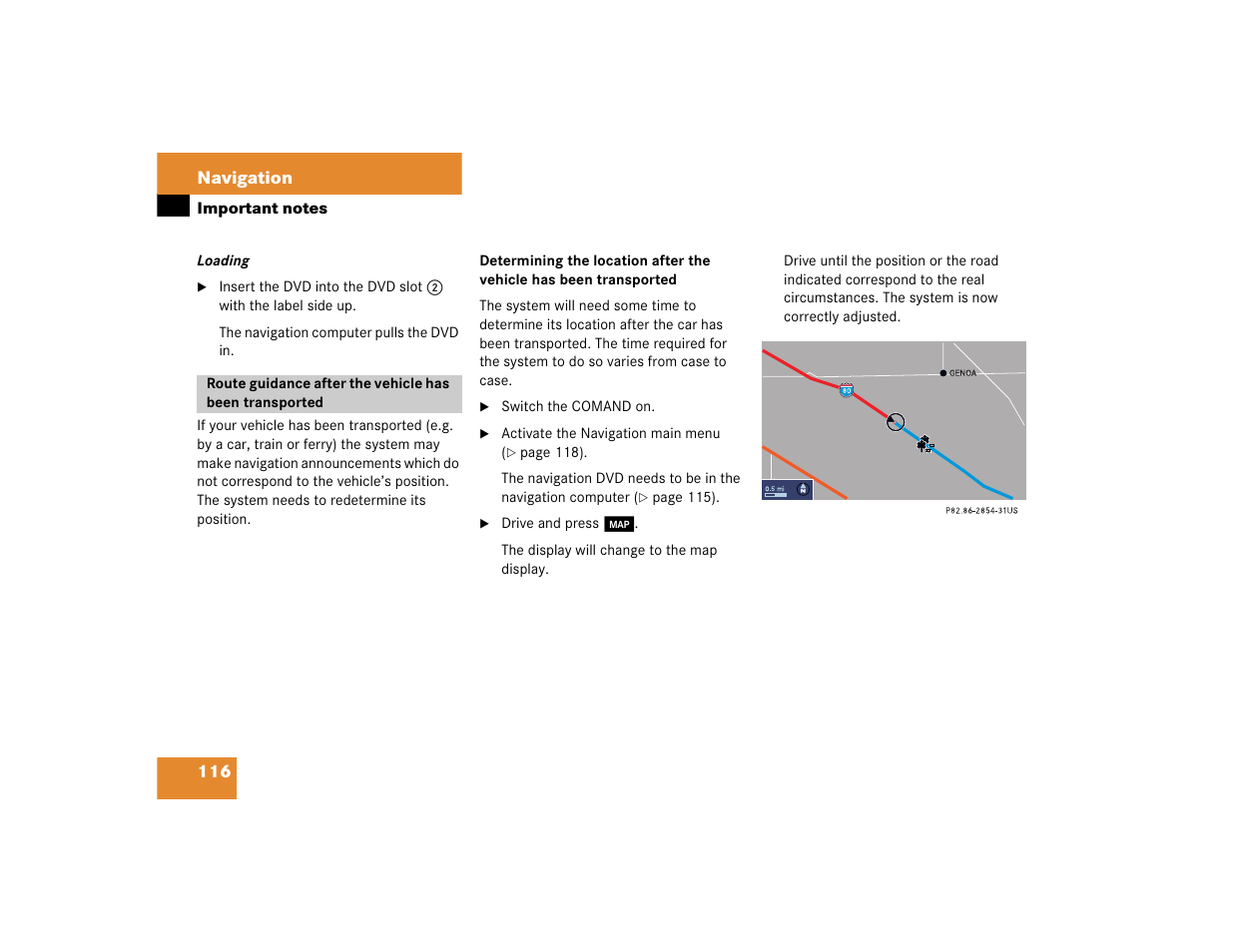 Mercedes-Benz CL-Class 2005 COMAND Manual User Manual | Page 118 / 227