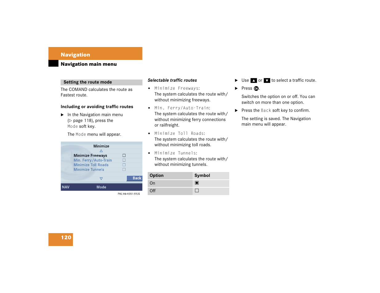 Mercedes-Benz CL-Class 2005 COMAND Manual User Manual | Page 122 / 227