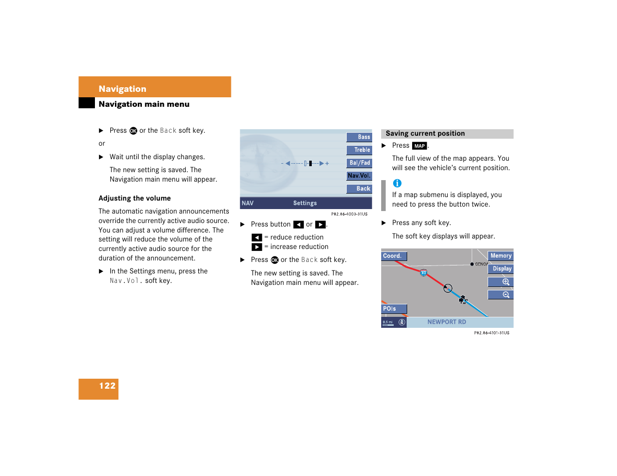 Mercedes-Benz CL-Class 2005 COMAND Manual User Manual | Page 124 / 227