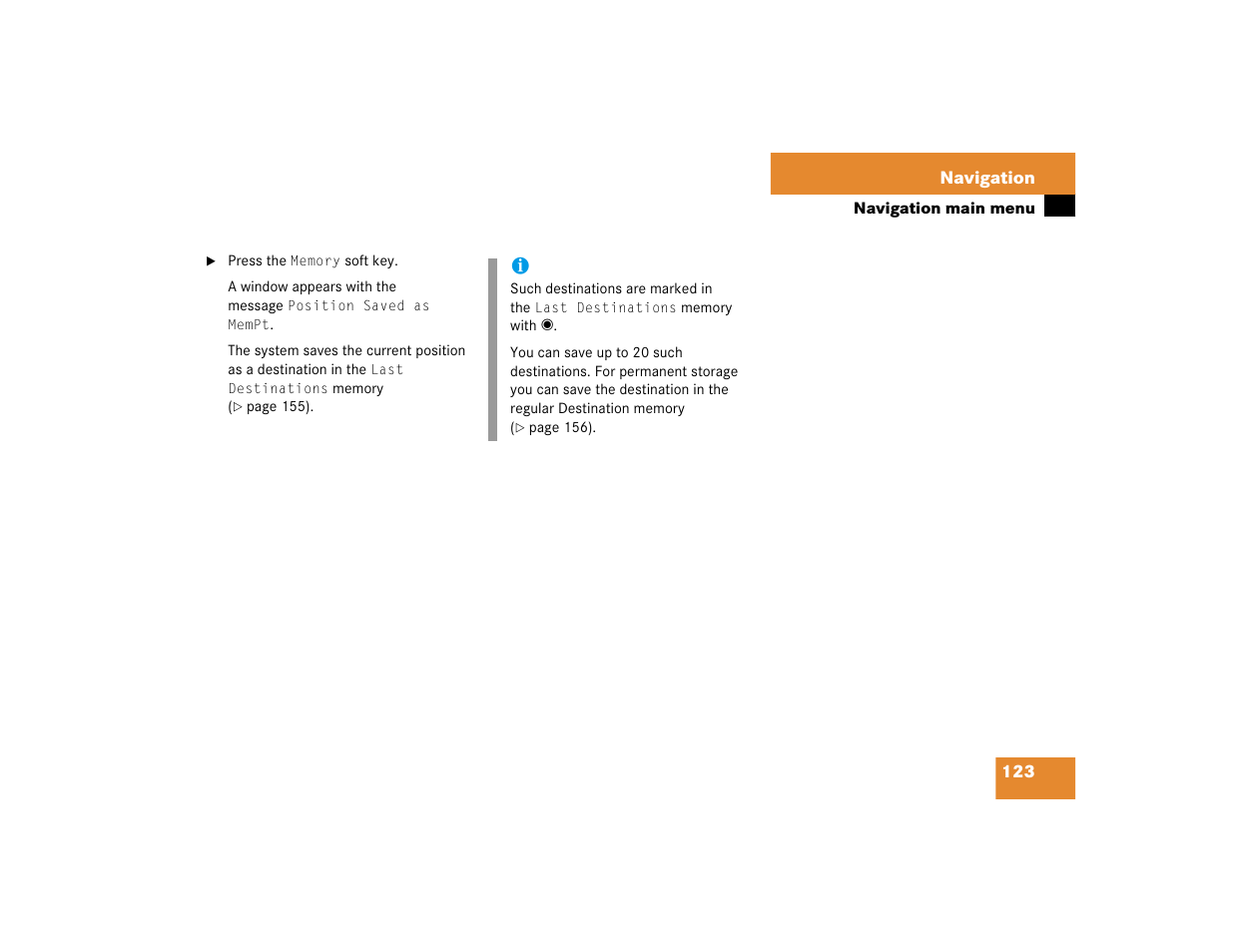 Mercedes-Benz CL-Class 2005 COMAND Manual User Manual | Page 125 / 227