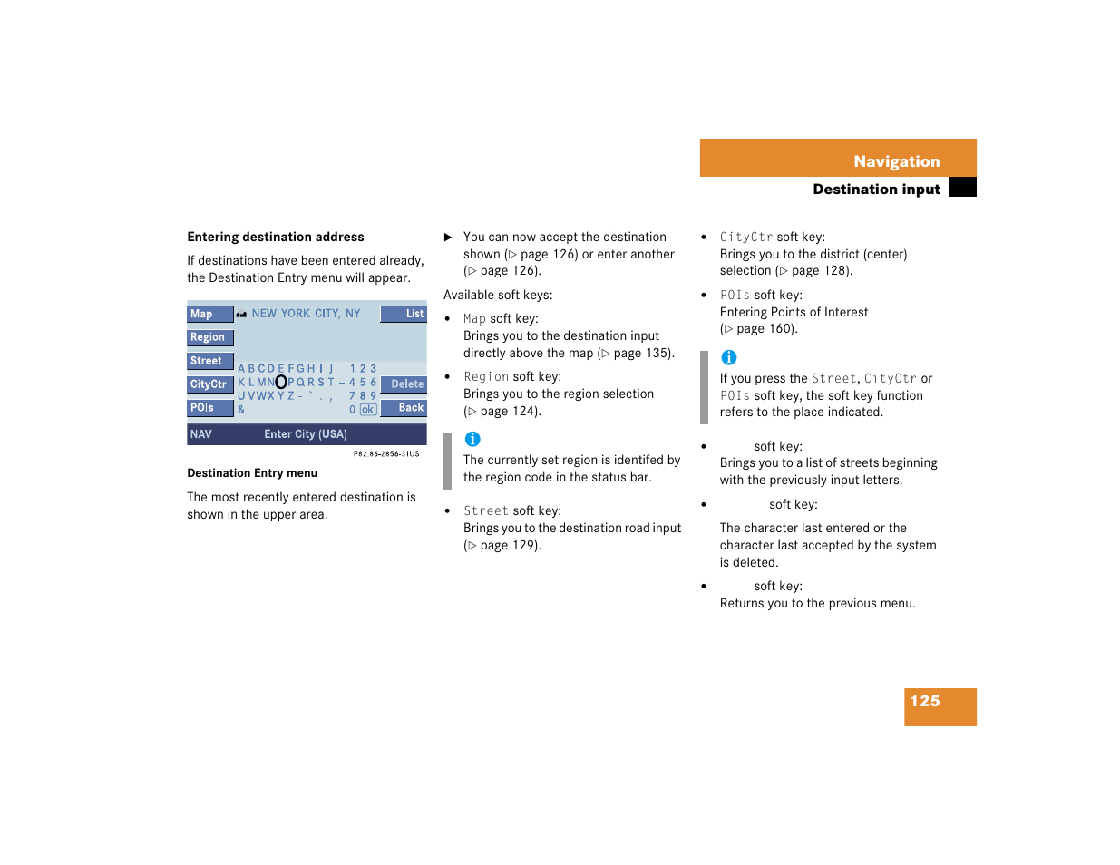Mercedes-Benz CL-Class 2005 COMAND Manual User Manual | Page 127 / 227