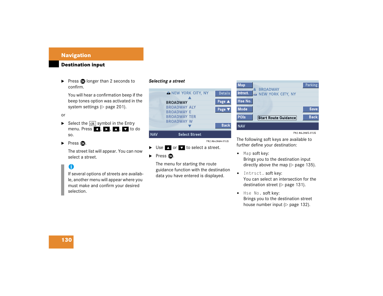 Mercedes-Benz CL-Class 2005 COMAND Manual User Manual | Page 132 / 227
