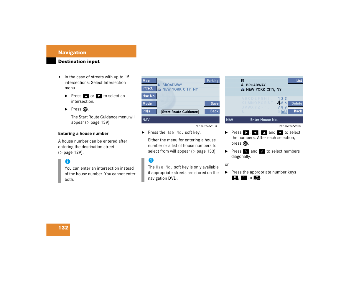 Mercedes-Benz CL-Class 2005 COMAND Manual User Manual | Page 134 / 227