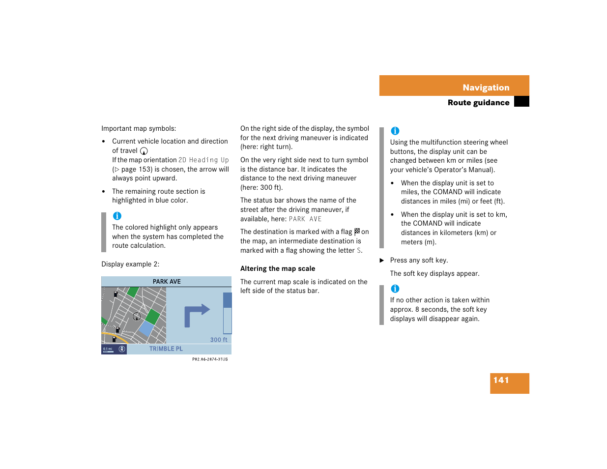 Mercedes-Benz CL-Class 2005 COMAND Manual User Manual | Page 143 / 227