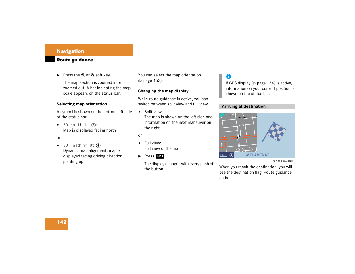 Mercedes-Benz CL-Class 2005 COMAND Manual User Manual | Page 144 / 227
