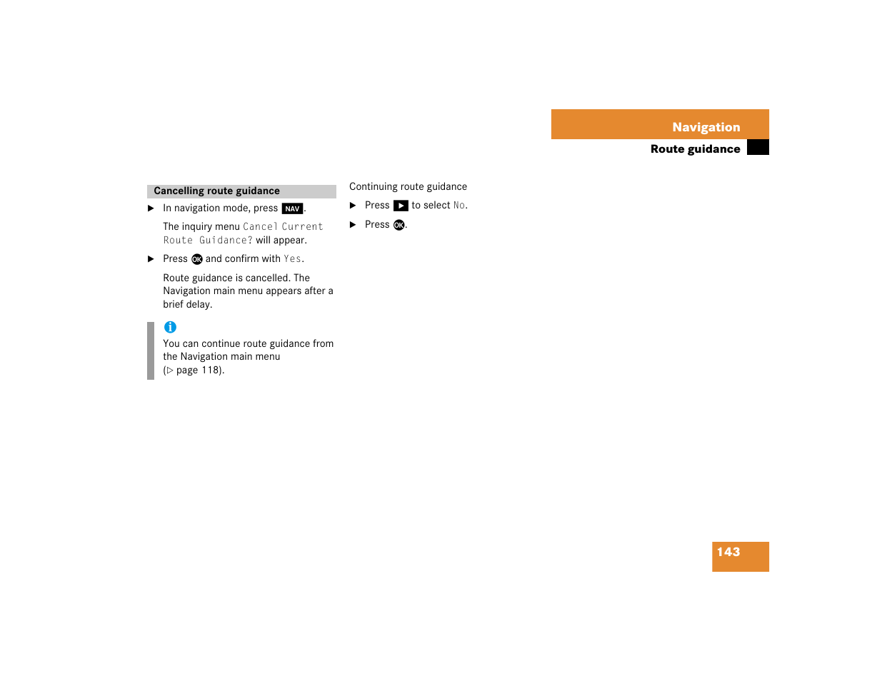 Mercedes-Benz CL-Class 2005 COMAND Manual User Manual | Page 145 / 227