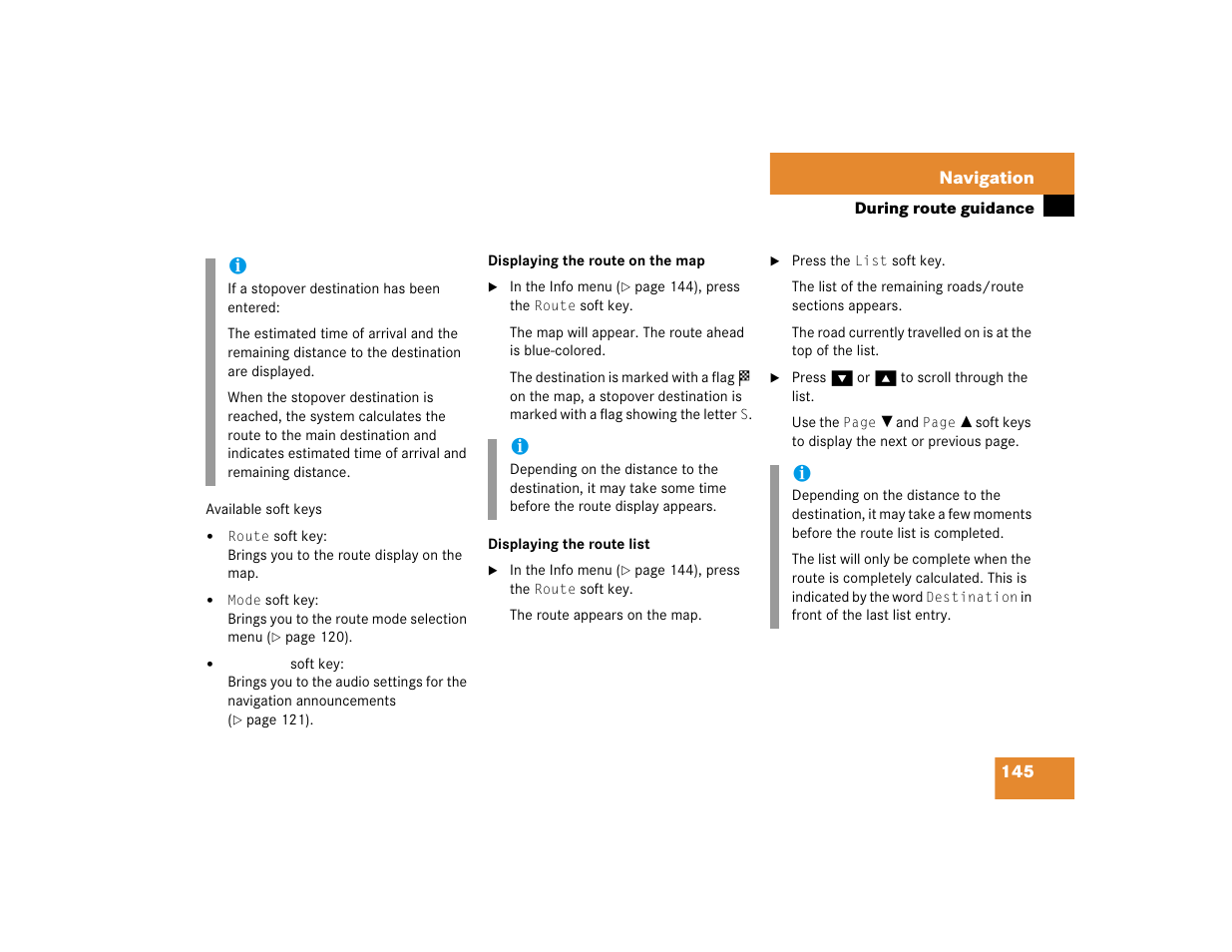 Mercedes-Benz CL-Class 2005 COMAND Manual User Manual | Page 147 / 227