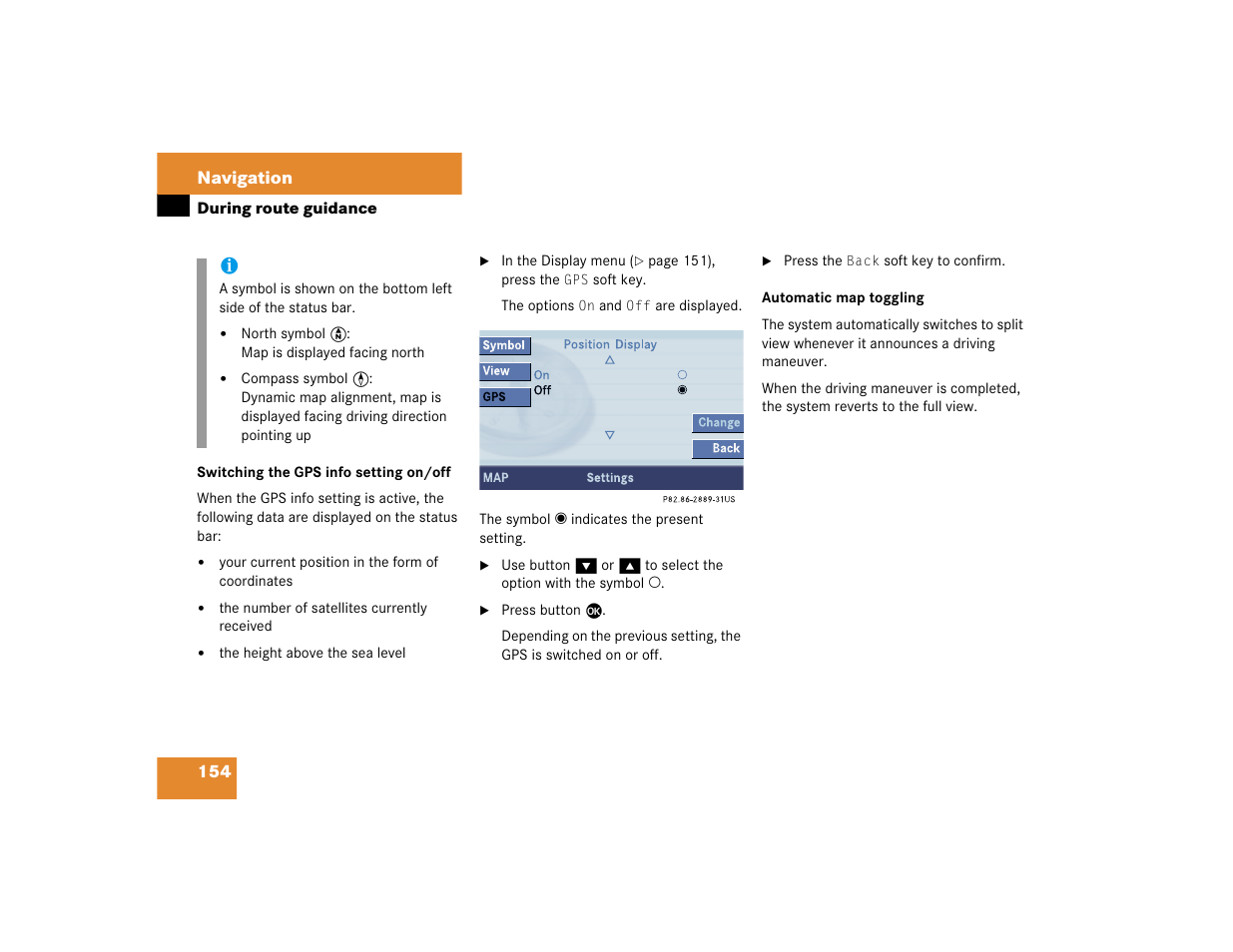 Mercedes-Benz CL-Class 2005 COMAND Manual User Manual | Page 156 / 227
