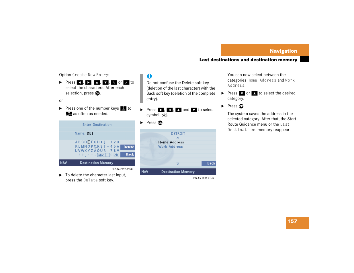 Mercedes-Benz CL-Class 2005 COMAND Manual User Manual | Page 159 / 227