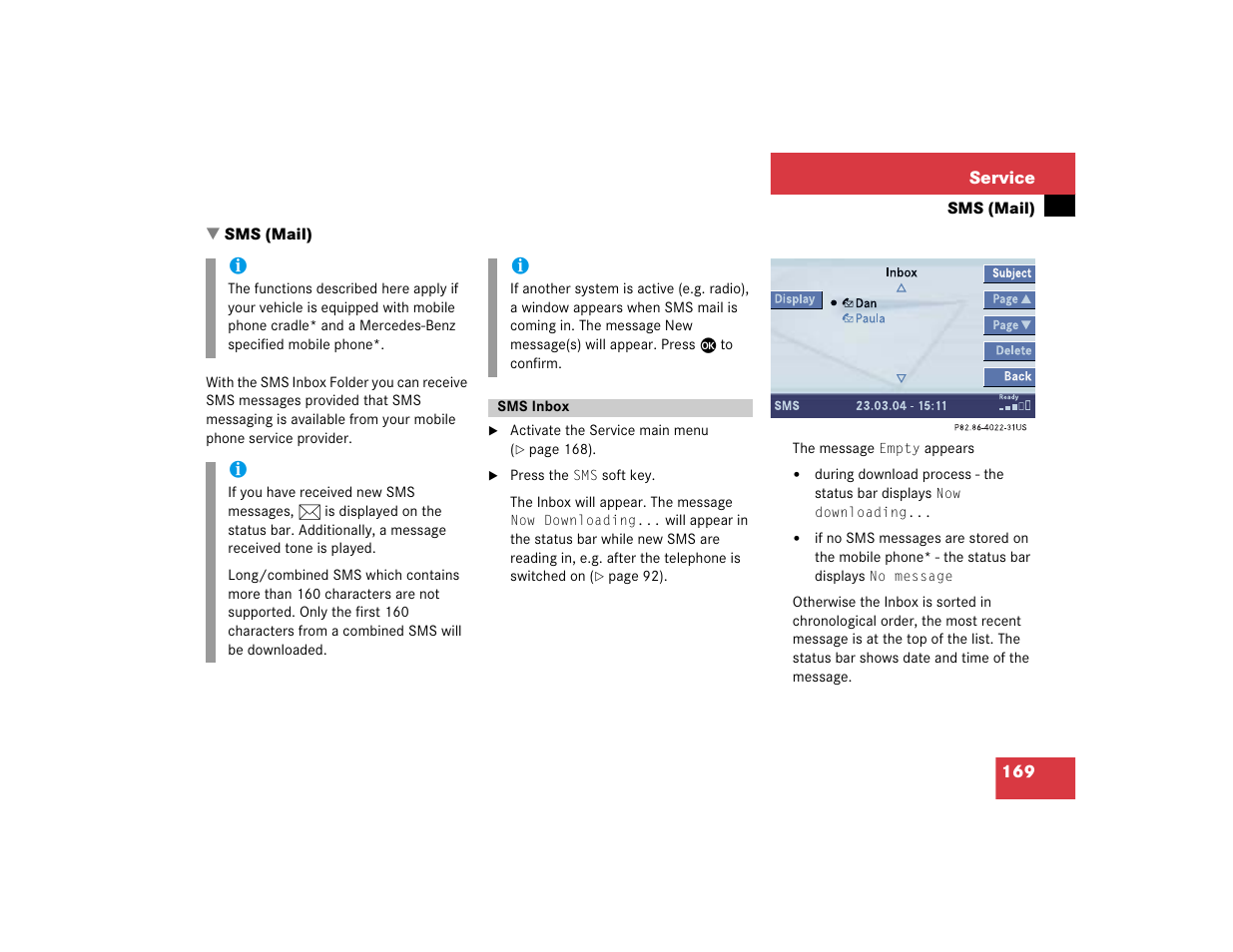 Mercedes-Benz CL-Class 2005 COMAND Manual User Manual | Page 171 / 227