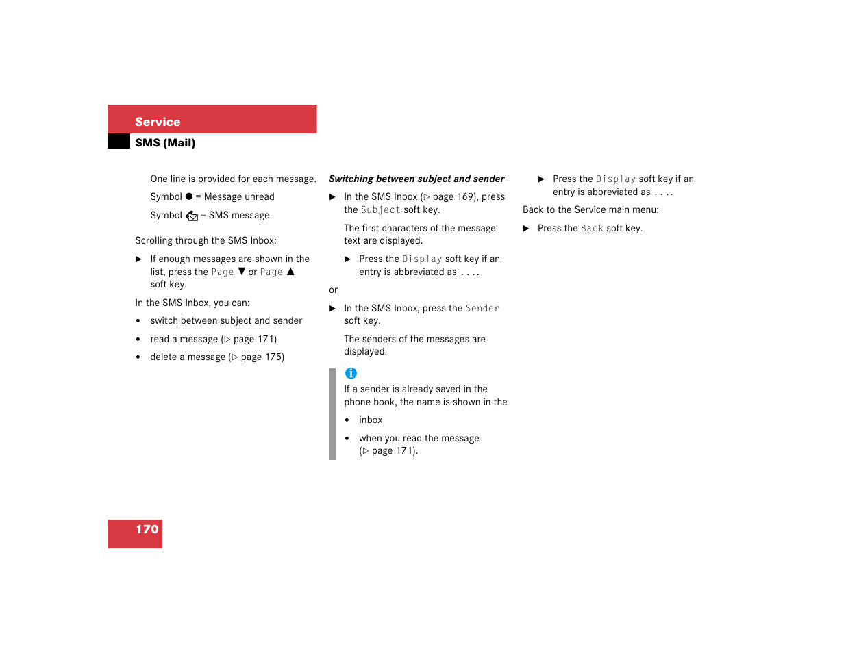 Mercedes-Benz CL-Class 2005 COMAND Manual User Manual | Page 172 / 227