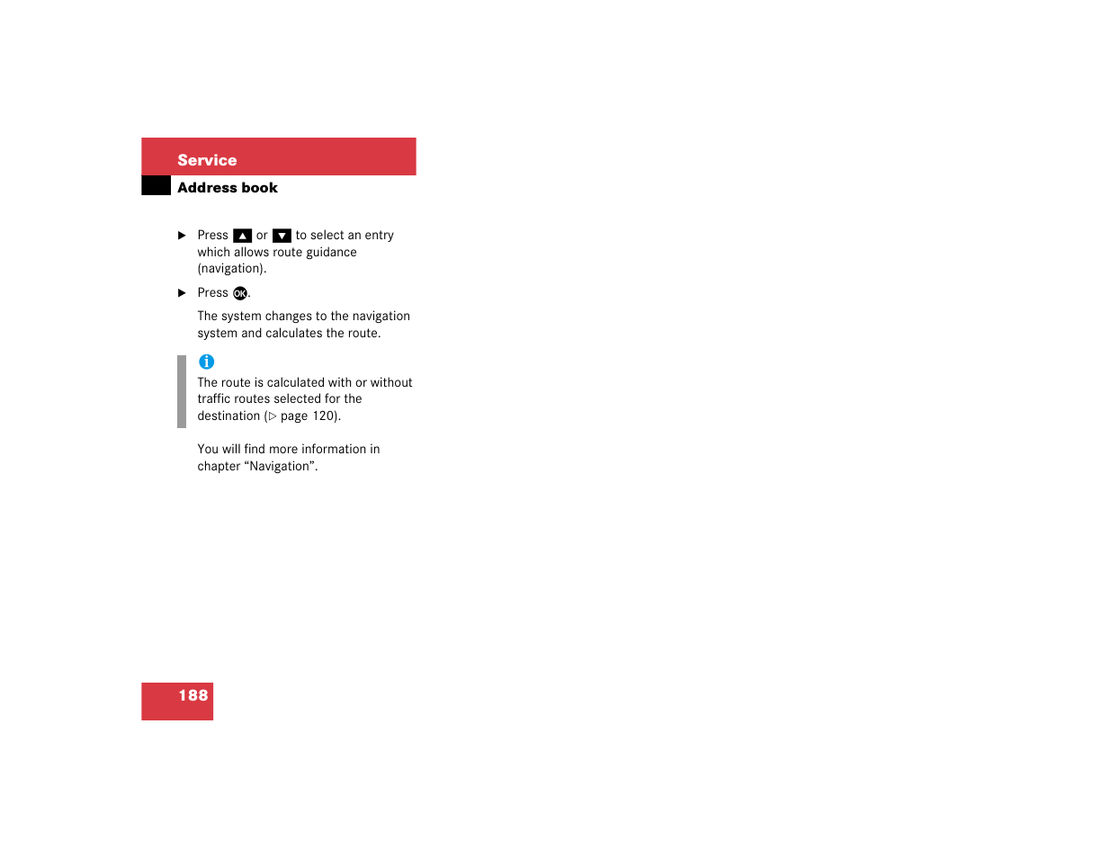 Mercedes-Benz CL-Class 2005 COMAND Manual User Manual | Page 190 / 227