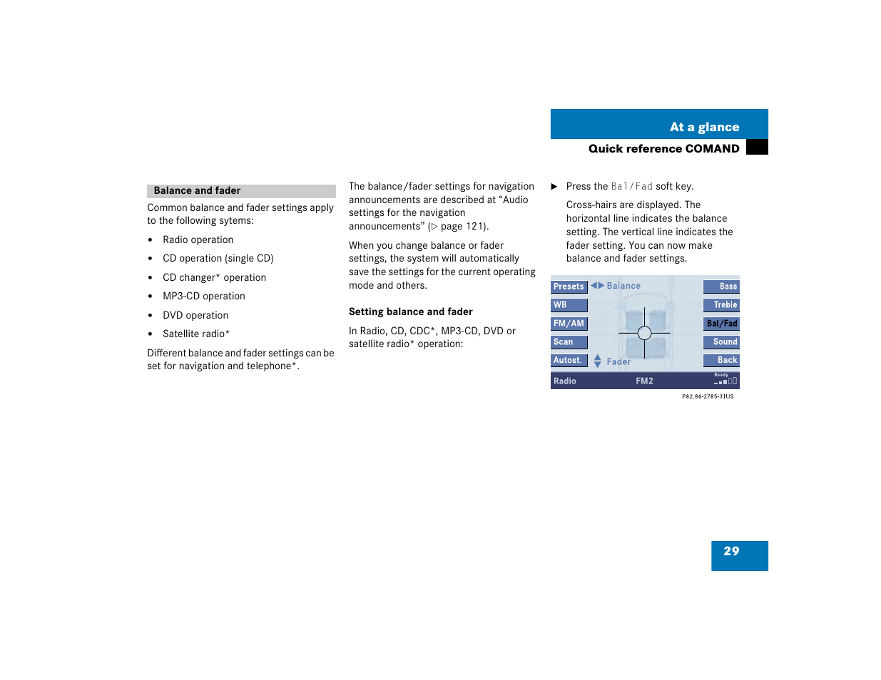 Mercedes-Benz CL-Class 2005 COMAND Manual User Manual | Page 31 / 227