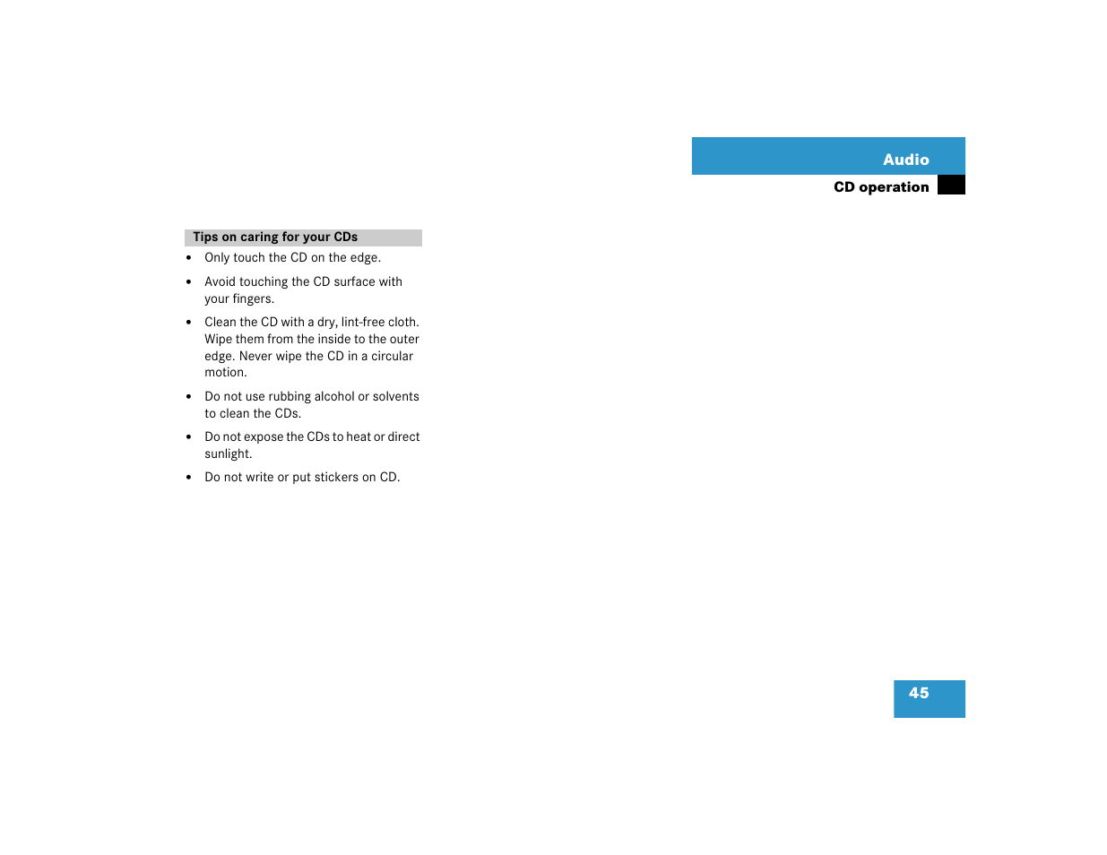 Mercedes-Benz CL-Class 2005 COMAND Manual User Manual | Page 47 / 227