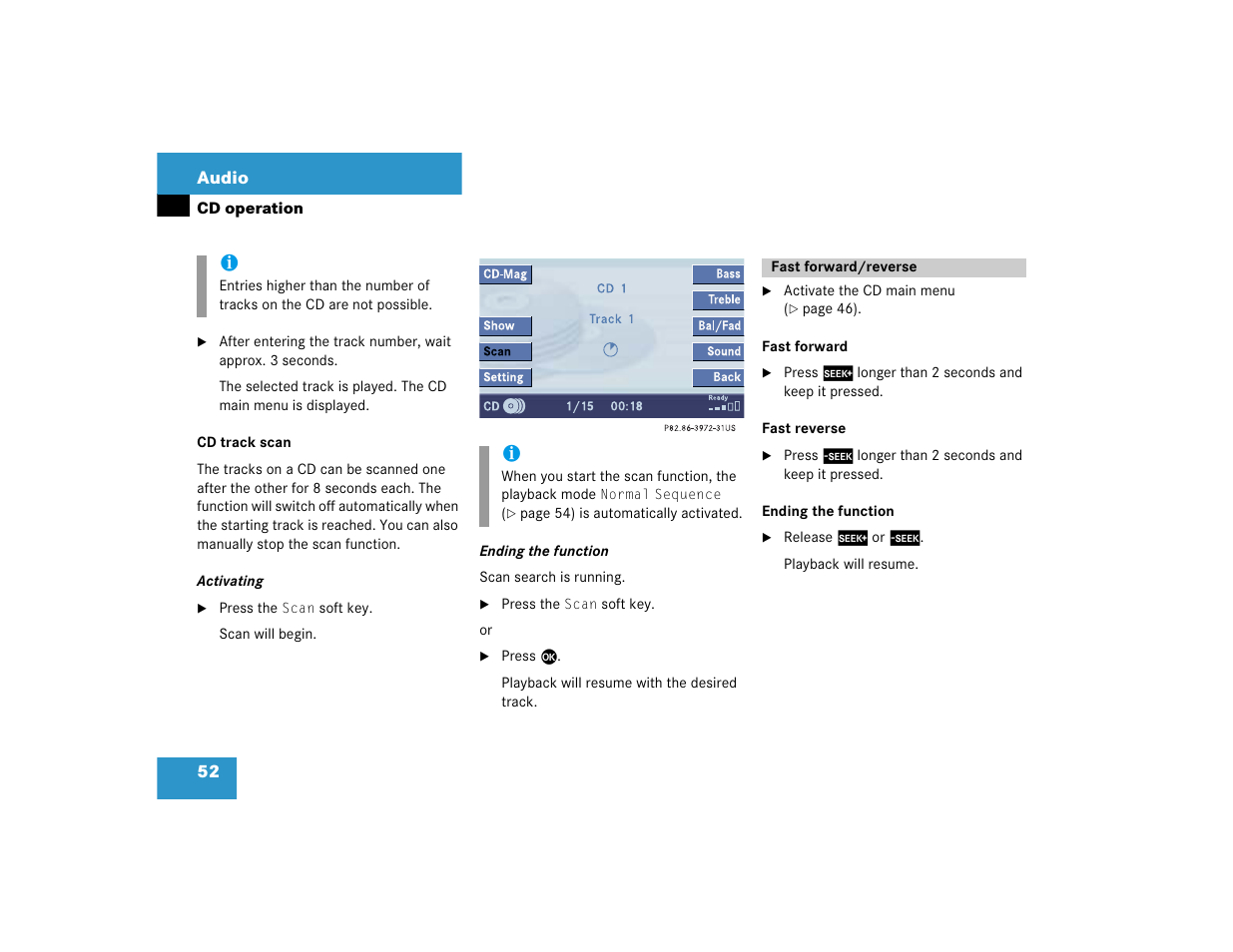 Mercedes-Benz CL-Class 2005 COMAND Manual User Manual | Page 54 / 227