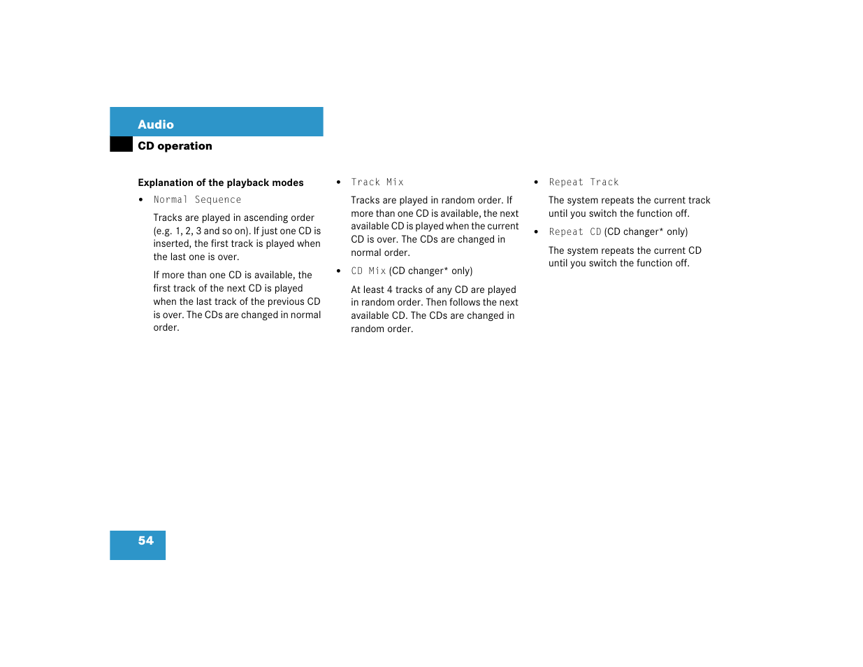Mercedes-Benz CL-Class 2005 COMAND Manual User Manual | Page 56 / 227