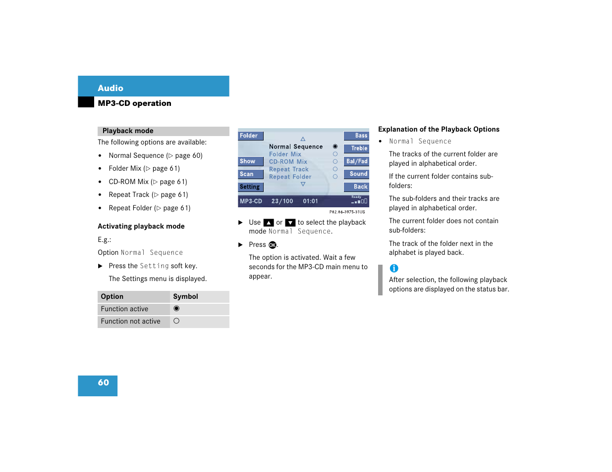 Mercedes-Benz CL-Class 2005 COMAND Manual User Manual | Page 62 / 227