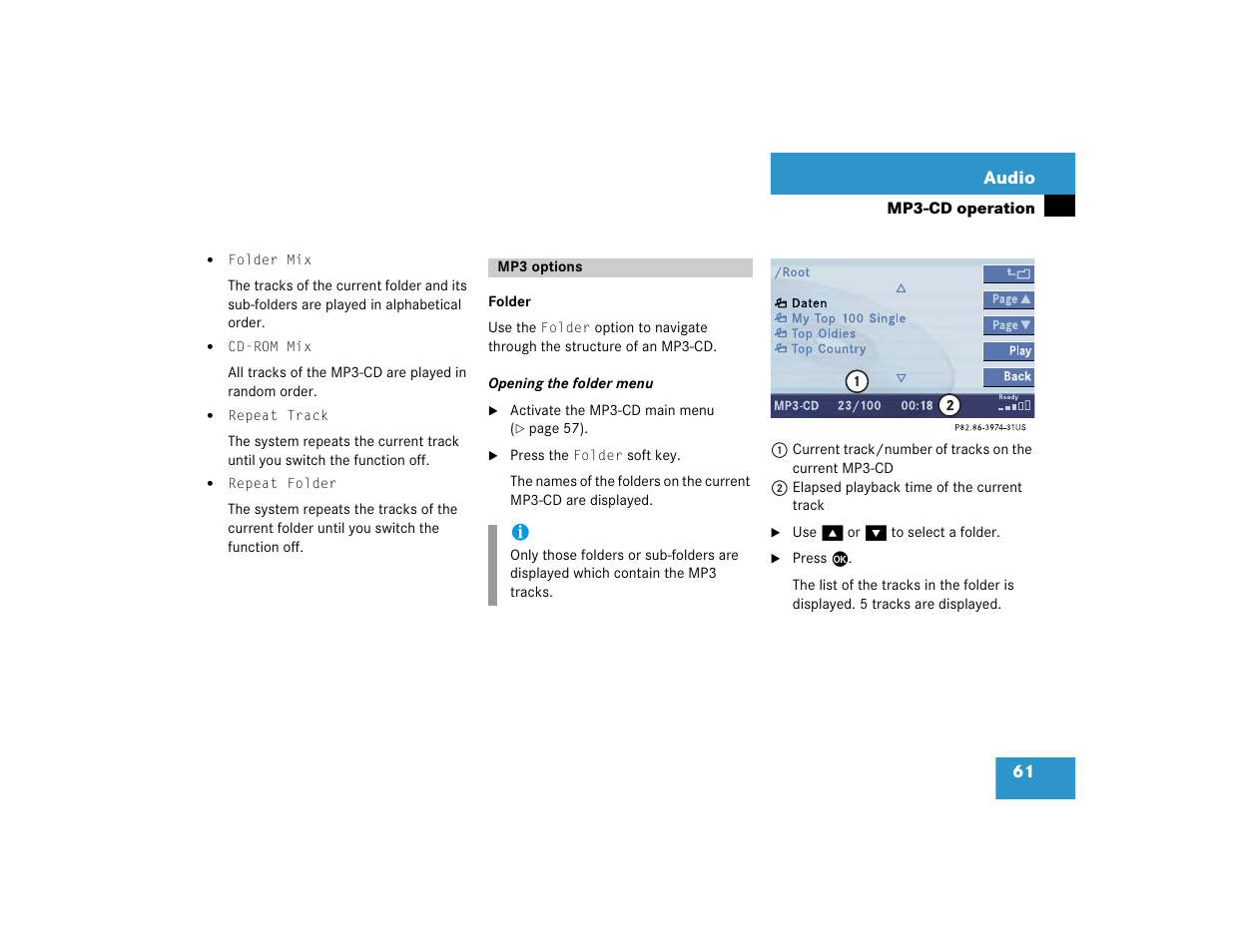 Mercedes-Benz CL-Class 2005 COMAND Manual User Manual | Page 63 / 227