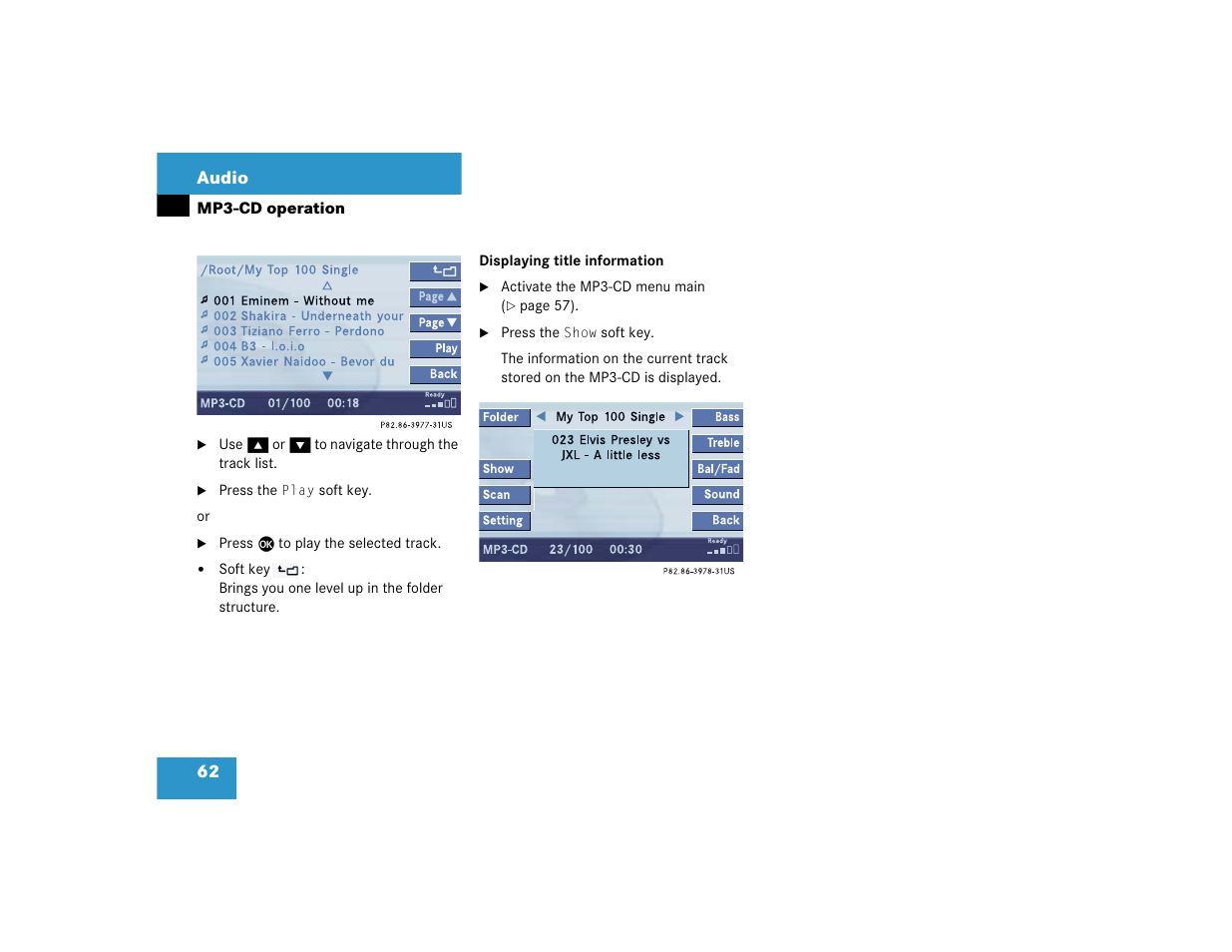 Mercedes-Benz CL-Class 2005 COMAND Manual User Manual | Page 64 / 227