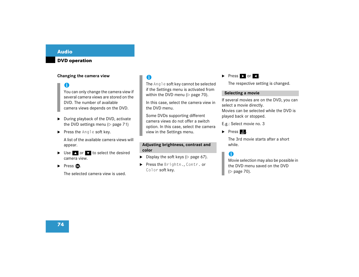 Mercedes-Benz CL-Class 2005 COMAND Manual User Manual | Page 76 / 227