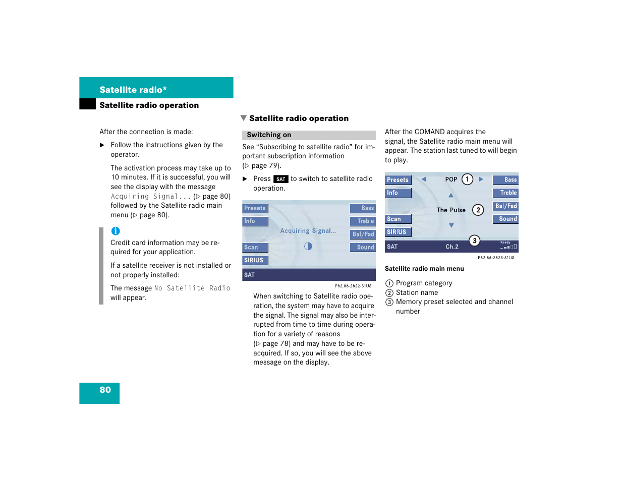 Mercedes-Benz CL-Class 2005 COMAND Manual User Manual | Page 82 / 227