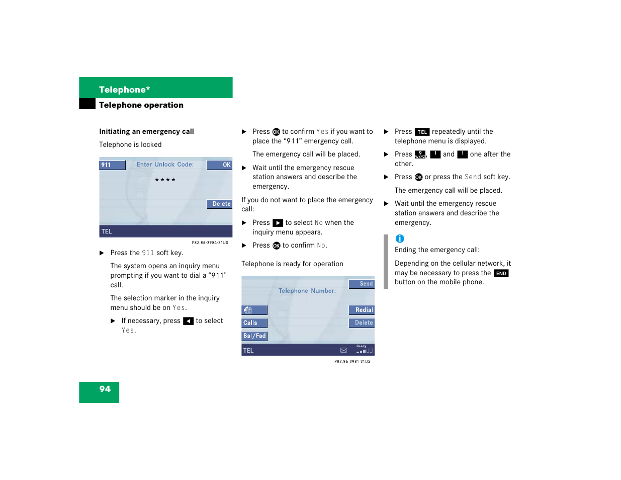 Mercedes-Benz CL-Class 2005 COMAND Manual User Manual | Page 96 / 227