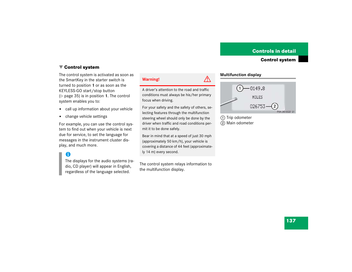 Mercedes-Benz CL-Class 2005 Owners Manual User Manual | Page 139 / 458