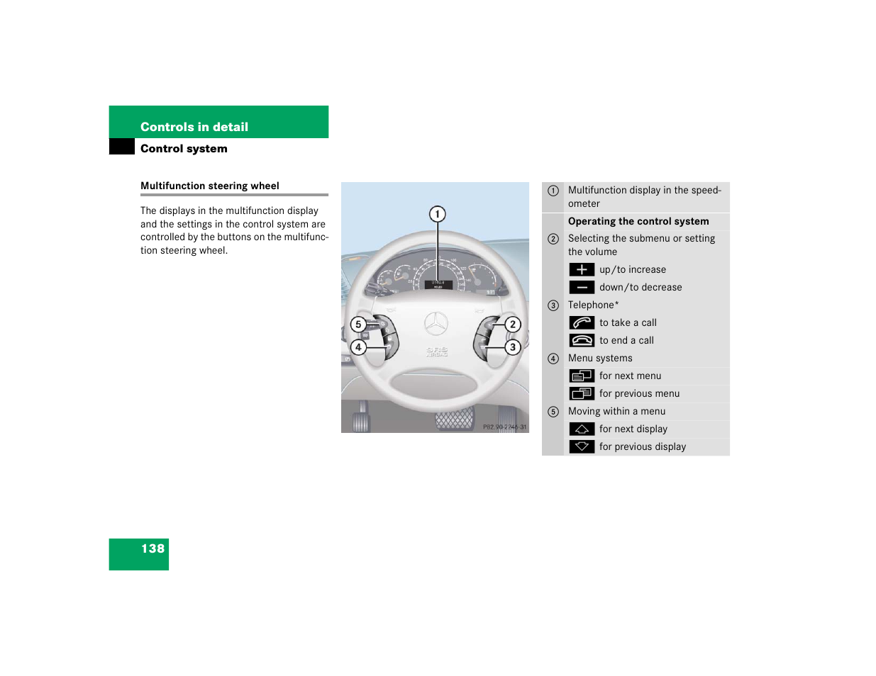 Mercedes-Benz CL-Class 2005 Owners Manual User Manual | Page 140 / 458