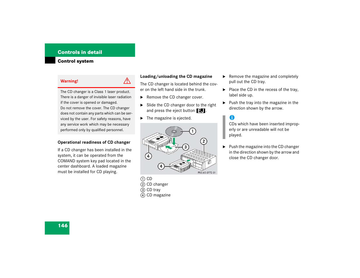 Mercedes-Benz CL-Class 2005 Owners Manual User Manual | Page 148 / 458