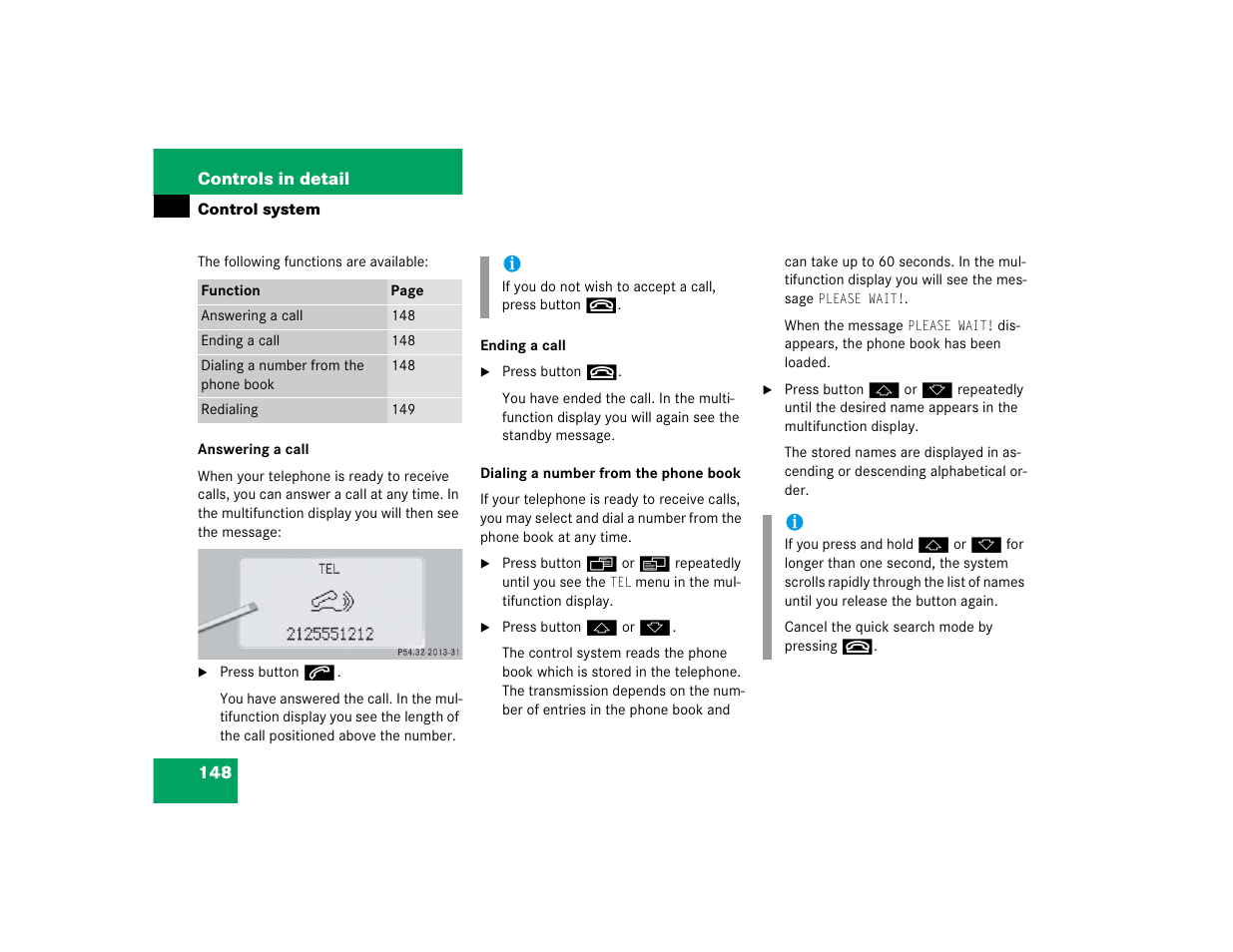 Mercedes-Benz CL-Class 2005 Owners Manual User Manual | Page 150 / 458