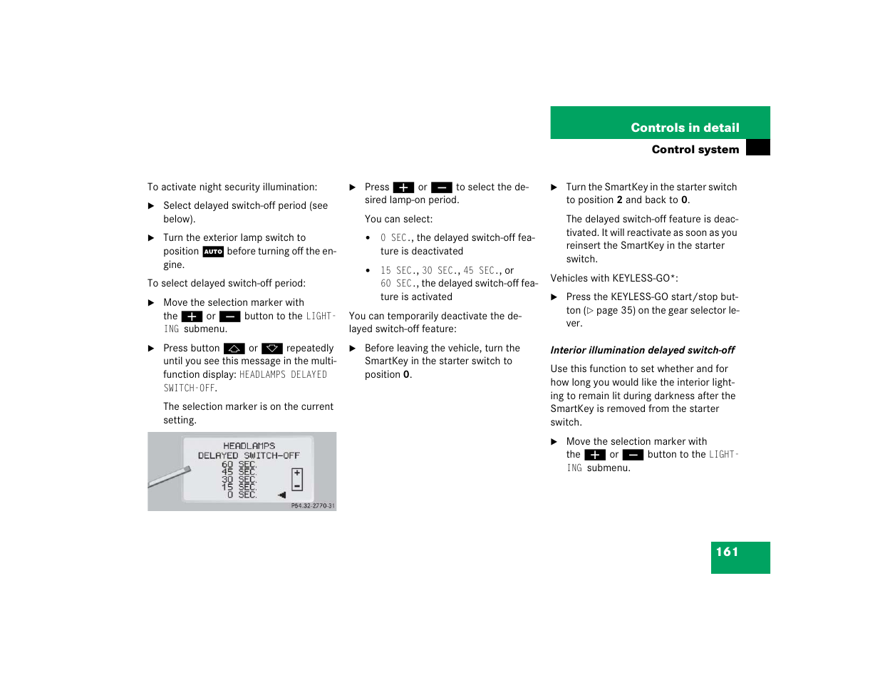 Mercedes-Benz CL-Class 2005 Owners Manual User Manual | Page 163 / 458