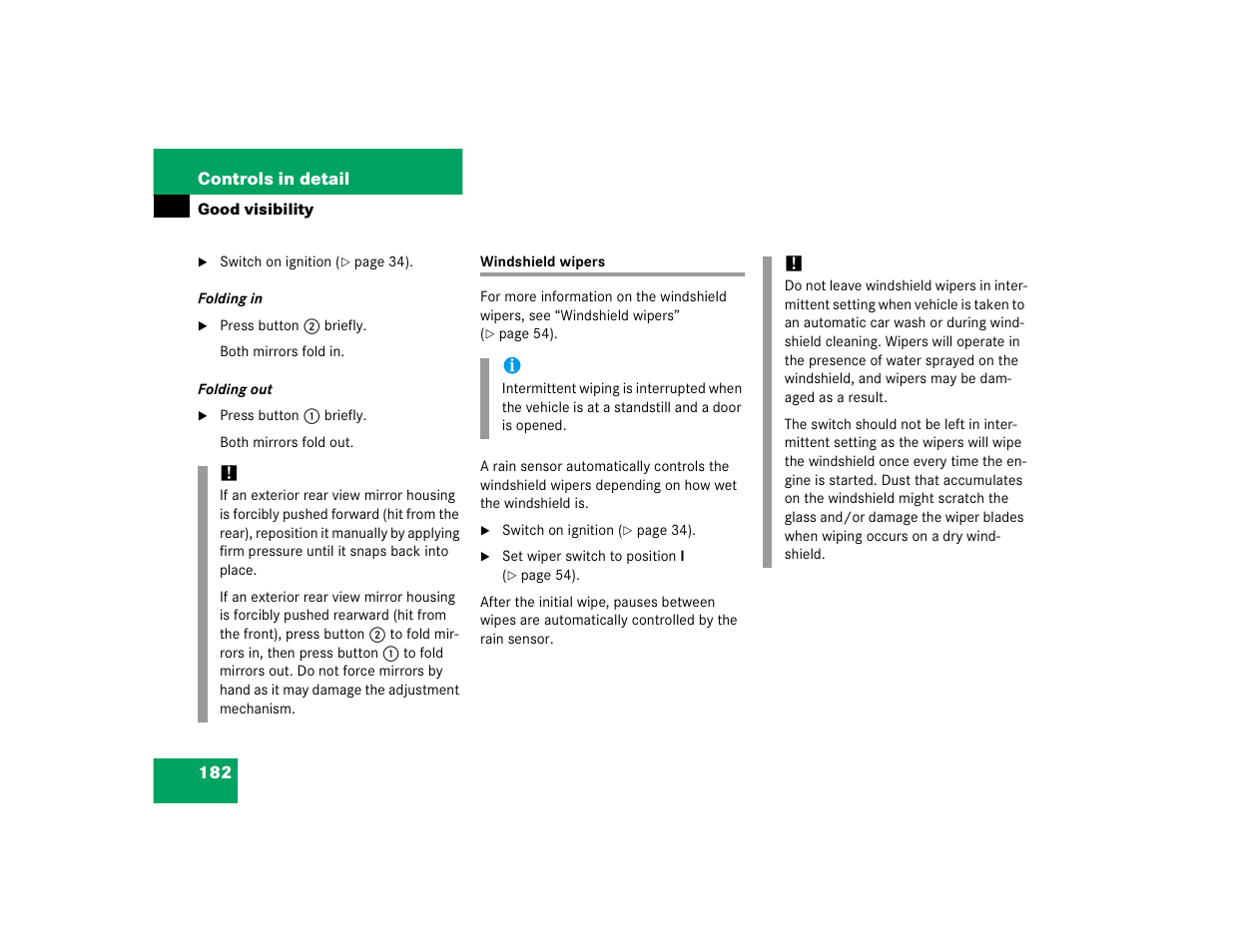 Mercedes-Benz CL-Class 2005 Owners Manual User Manual | Page 184 / 458