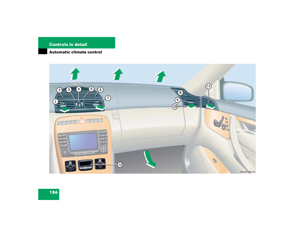 Mercedes-Benz CL-Class 2005 Owners Manual User Manual | Page 188 / 458