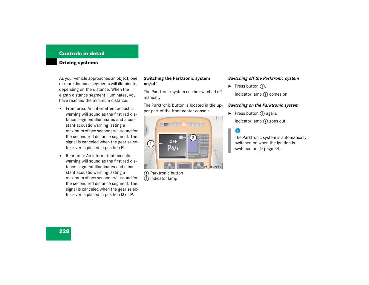 Mercedes-Benz CL-Class 2005 Owners Manual User Manual | Page 230 / 458